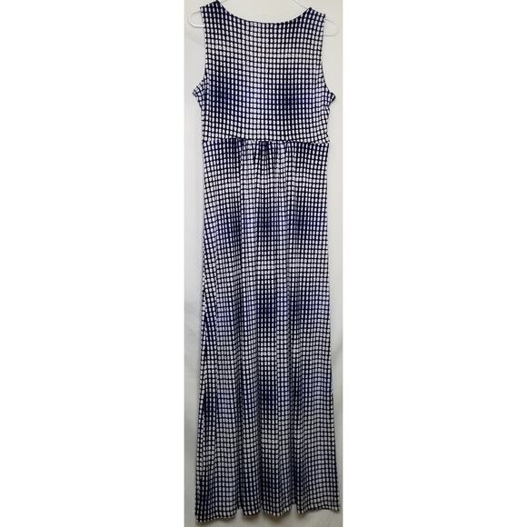 NWOT-Ellen Tracy Multicolor Twisted Front At Bodice V-Neck Maxi Sun Dress Size S - Picture 6 of 9